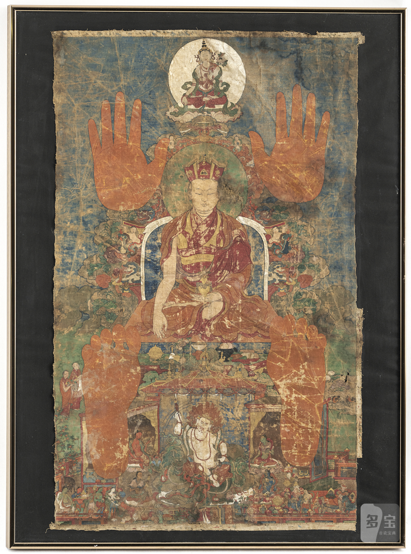 A RARE THANGKA DEPICTING THE 8TH TAI SITU (SITU PANCHEN) CHOKYI JUNGEN (A.D. 1700 - 1774) - 图2